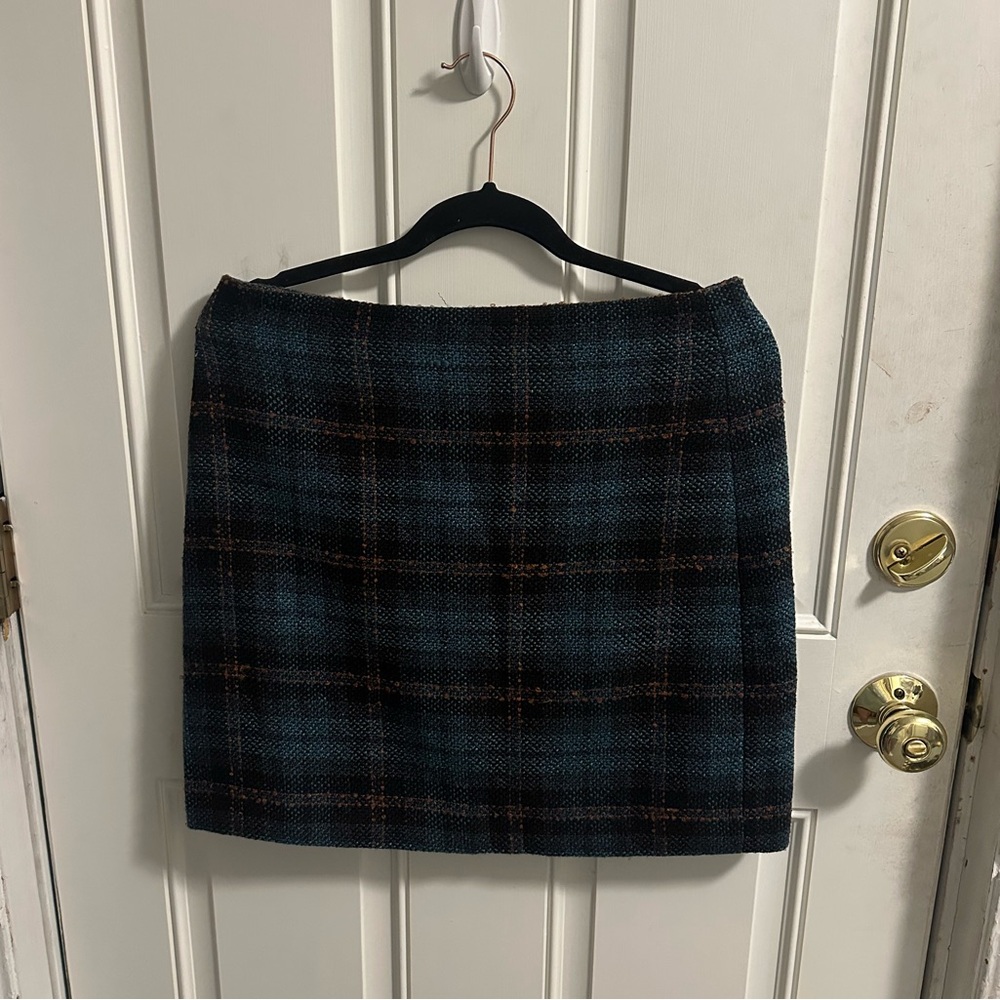 LOFT Plaid Mini Skirt